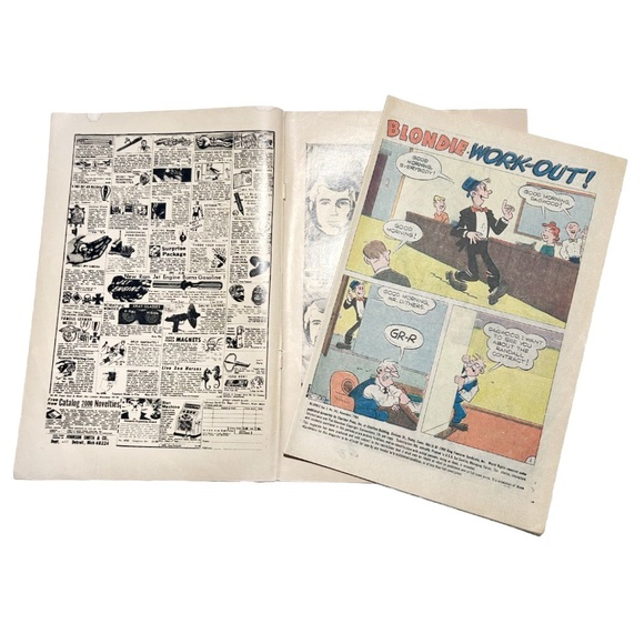 Vintage 1969 Blondie Comic Book Vol 2 No 182 Chic Young Charlton Men at Work 60s - Picture 7 of 8